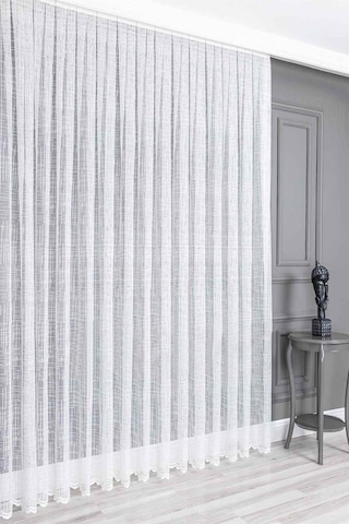 Evdepo Home Kullanıma Hazır Örme Tül Perde (540736759)