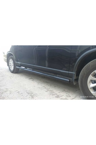 Kadjar 2015-2022 Uyumlu Krom Ø70 Yan Basamak Tubular C Modeli Siyah