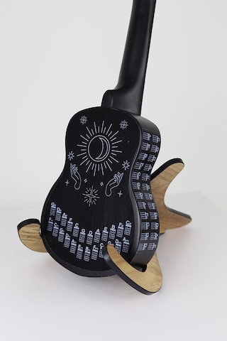 ukulele akor cetveli tablosu sticker etiketi BARİTON-TENOR-KONSE
