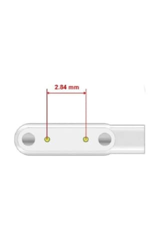 2 Pin 2.84 Mm Konnektör Akıllı Saatler Için Manyetik Şarj Kablosu - Al2747