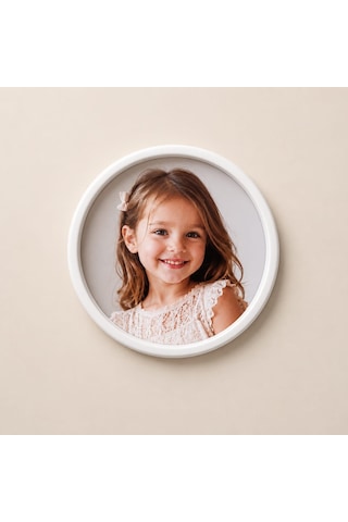 6 Adet Yuvarlak Buzdolabı Magnet Çerçeve Mıknatıslı 7,7 Cm Çap Kişiye Özel Fotoğraf