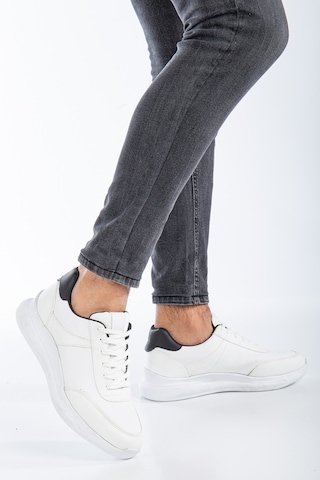 Daxtors Fokus Günlük Ortopedik Erkek Sneaker Spor Ayakkabı Beyaz