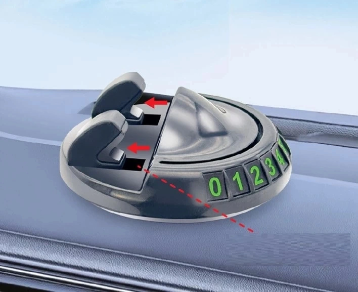 Ceylan Adam 360 Dönebilen Yapışkanlı Numaratörlü Araç Telefon Tutucu