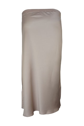 BULALGİY Kadın Kum Saten Uzun Etek - BGA00059M