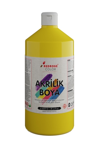 Red Rose Sarı Akrilik Boya 1 KG