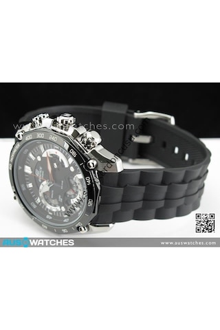 Casio Edifice Ef550 Uyumlu Siyah Silikon Saat Kordonu