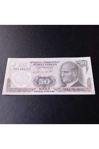6.emisyon 50 Tl Çil Eski Kağıt Para - 39963663d3a252e160