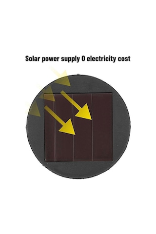 Silindir Çatlak Güneş Enerjili Çim Lambası Lı Sokak Gece Lam Çok Renkli