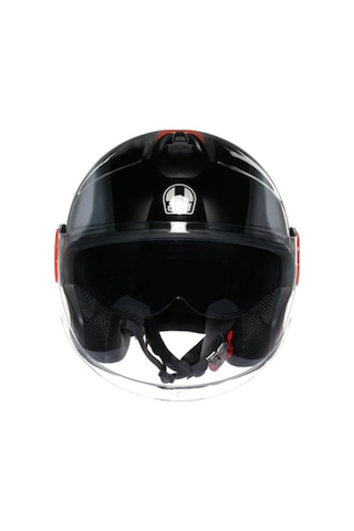 Agv Eteres Levanto Motosiklet Kaskı Gri - Siyah - Kırmızı