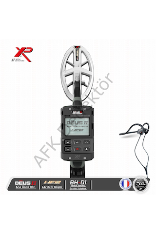 Xp Deus 2 Rc Metal Dedektörü 24x13 Cm Hf2 Başlık + Bh-01 Kemik İletimli Kulaklık Altın Arama Ve Su Altı