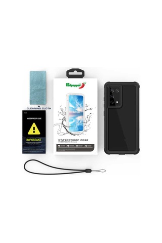 Galaxy S21 Ultra Kılıf 1-1 Su Geçirmez Kılıf (505348216) Siyah