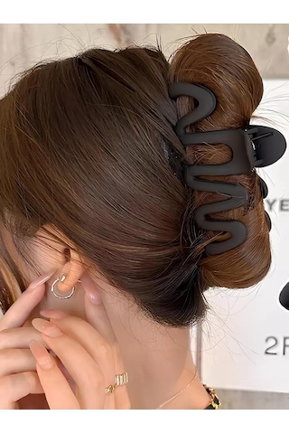 Evia Mat Saç Tokası Armadilli 200586343 Siyah