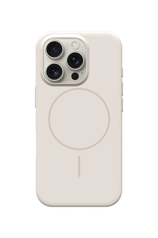 İphone Uyumlu 16 Pro Max Kılıf Magsafe Şarj Özellikli Wlons Frego Kapak Krem Krem