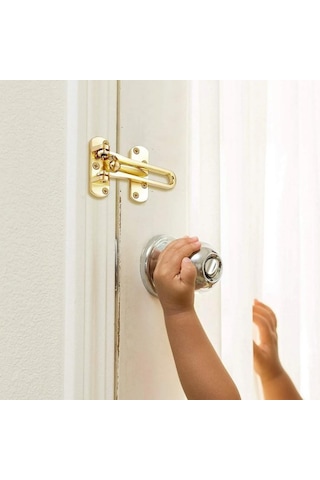 Zhltools Çelik Kapı Emniyet Kelepçesi Gold Beckett