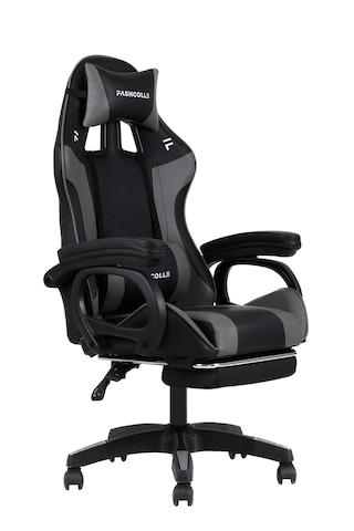 Fashcolle Dynamic Masajlı Gri-Siyah Oyuncu Koltuğu