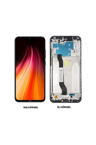Teknonet Xiaomi Redmi Note 8 Uyumlu Lcd+dokunmatik+çıtalı - Siyah