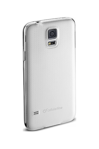 Cellular Line Galaxy S5 İle Uyumlu Fine Parlak Silikon Kılıf Şeffaf