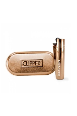 Mobgift İsme Özel Metal Taşlı Gazlı Çakmak Rose Gold