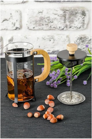 Tedar Lüx Cam 350 Ml French Press Siyah Najmaddin 6411267