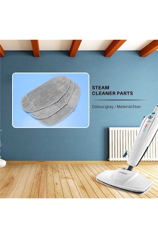 Crackedice Leifheit Cleantenso Buharlı Temizleyici Buharlı Süpürge İçin 3 Adet Paspas Bezi