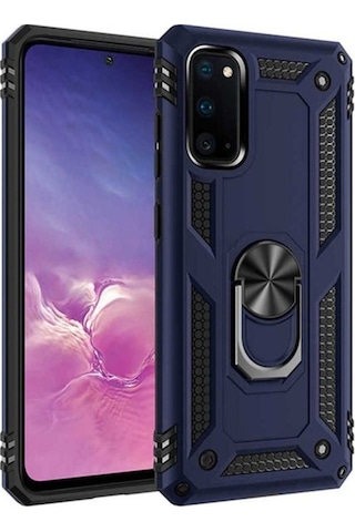 Galaxy S20 Kılıf Zore Vega Kapak Mavi