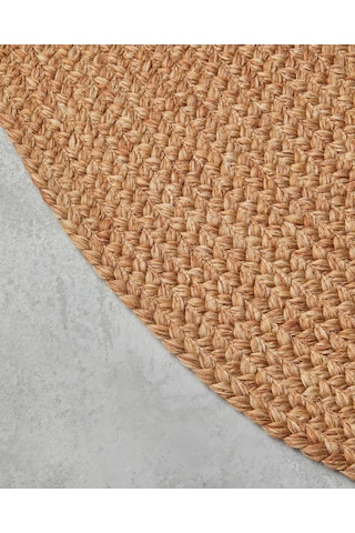 Juliet Yuvarlak Dekoratif Jüt Kilim 120 Cm Natural Natural