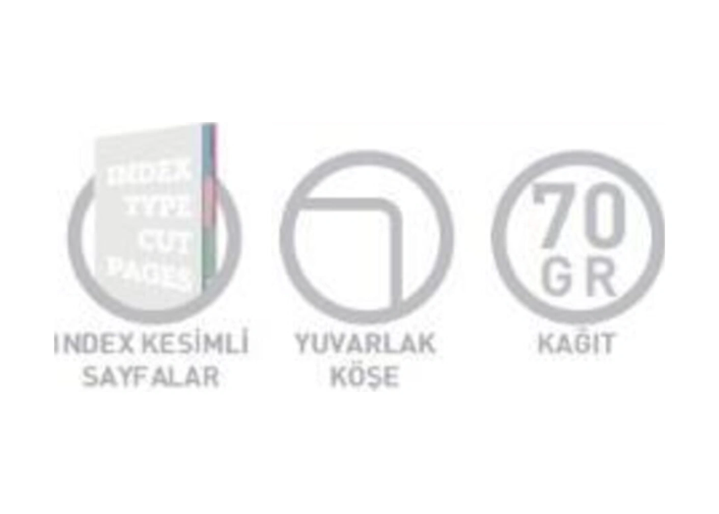 Index Notes A4 Spiralli Sert Kapak Defter 140 Yaprak Çizgili 2 Li Paket 4623