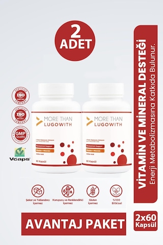 More Than Lugowith 60 Kapsül 2 Adet