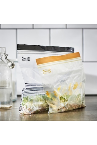 Ikea Sırt Çantaları Risigillabili , 25 Adet 1,2 L + 25 Adet İçin 2,5 L, Dondurucu, Gıda Maddeleri, Renk: Mor, Tot. 50 Adet, Plastik, Mor, Confezione Da 1 Sku: Smg8690010162205 Açık