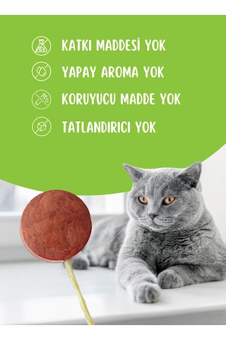 Petpops Kedi Köpekler İçin Tavuklu Kefirli Lolipop Kedi Ödülü 10'lu