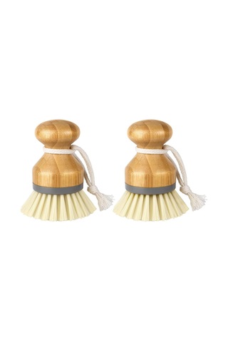 Bambu Palmiye Fırçası, Bulaşıkları Ve Düz Tavaları Temizlemek İçi