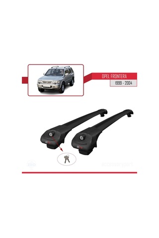 Opel Frontere 1999-2004 Arası İle Uyumlu Ace-1 Ara Atkı Tavan Barı Siyah