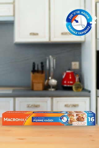 Hazır Kesilmiş Yağlı Pişirme Kağıdı - 16x2 - 32 Adet