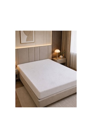 Yatak Alezi Fitted Jakarlı Comfort Serisi Sıvı Geçirmez Beyaz