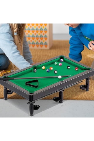Dolıty Çocuk Bilardo Masası Seti Oyunu Oyuncak Raf Üçgen