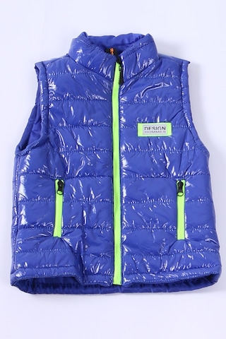 Erkek Çocuk Şişme Yelek Düz Renk Fermuar Cepli E16 Hcm00324 Mavi