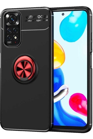 Xiaomi Redmi Note 11S Global Kılıf Yüzüklü Magnetli Ravel Case