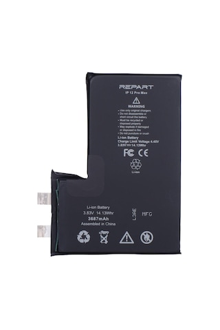 Apple Uyumlu iPhone 12 Pro Max Batarya Film'siz Puntalanabilir Cell 3687 Mah