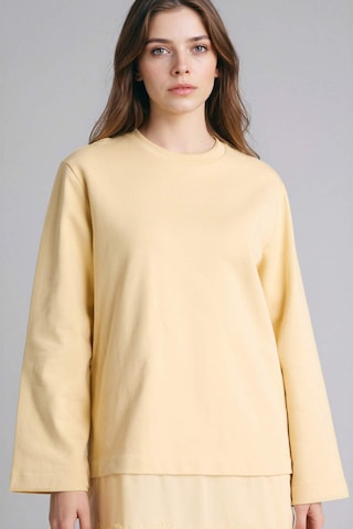 Defacto Regular Fıt Bisiklet Yaka Sweatshirt Tunik G9248ax26spyl252 Sarı-yl252