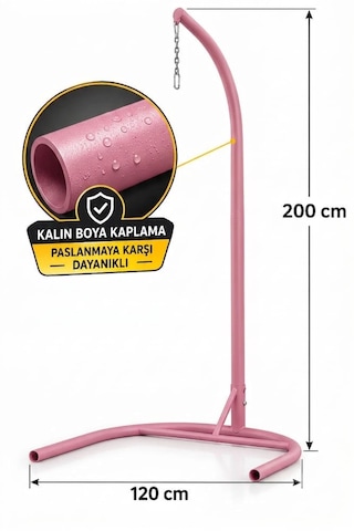 Salıncak Ayağı Ve Zinciri Pembe