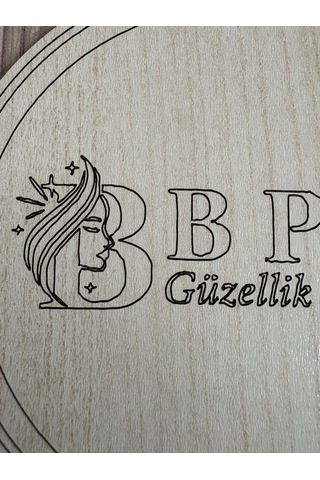 10'lu Kişiye / Şirkete Özel Logolu Bardak Altlığı Seti Lazer Kesim Kurumsal Hediye 9 Cm Açık Ahşap