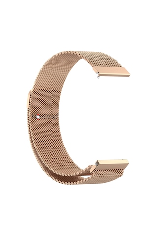 Novstrap Huawei Watch Gt4 41mm İle Uyumlu Kordon 18mm Pimli Mıknatıslı Metal Hasır Kordon Kayış