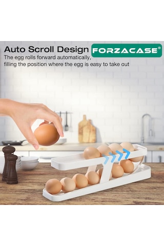 2 Katlı Otomatik Buzdolabı Yumurta Standı Organizer - Fc327