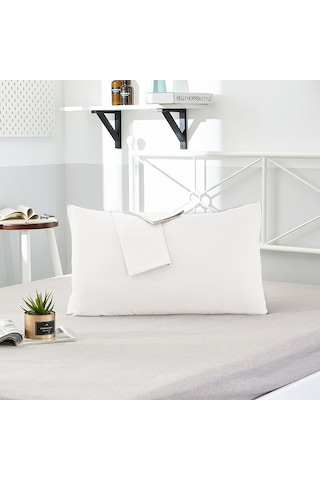 Maiyame Ev Otel Konaklama Kullanıma Uygun 40 Nehir 13372 Saf Renkli Yorgan Kılıfı Tek Kişilik Yastık Çift Seti Beyaz 48 74 Diğer