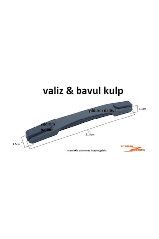 Yıldırım Valiz Çekme Kolu Orta Boy Bavul Kulp 21 5cm Çekme Mandalı