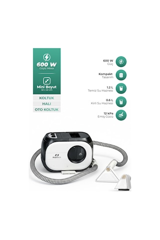 Kt-088 Koltuk Ve Halı Yıkama Makinesi : Derinlemesine Leke Çıkarma Gücü 600w