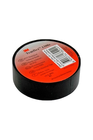 3m Temflex 1300e Pvc Bant 0,1m Siyah 10'lu Paket