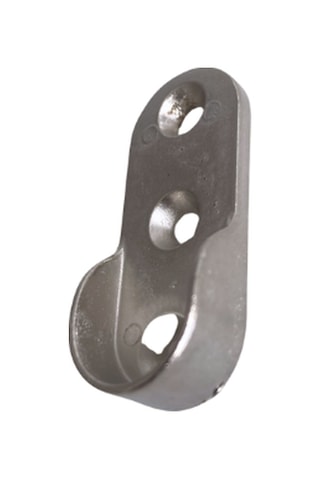 Oval Askı Borusu Flanşı Dolap Ve Mobilya Oval Boru Flanşı İç Ölçüleri En:15mm Boy:25mm 10 Adet Krom