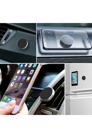 Buffer Tüm Modellerle Uyumlu Manyetik Araç İçi Telefon Tutucu Çok Amaçlı Güçlü Mıknatıs Tutucu Çok Renkli