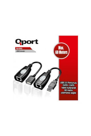Qport Q-ux2 60m Usb Extender 2&apos Li Paket